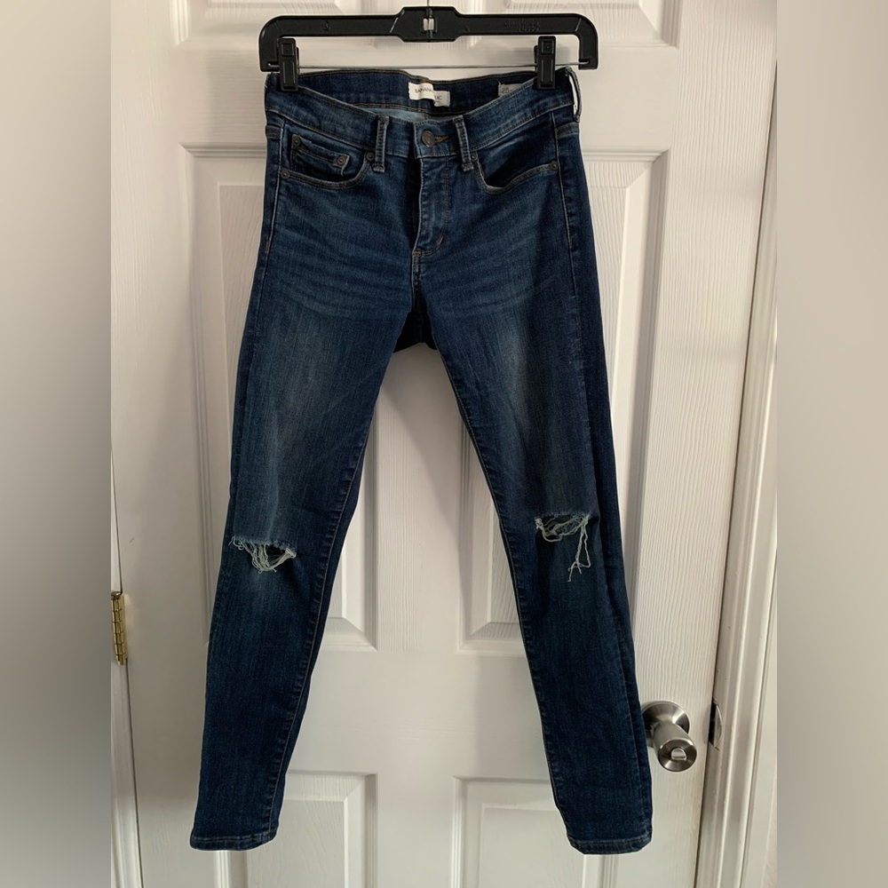 Banana Republic Dark Blue Skinny Ankle Jeans